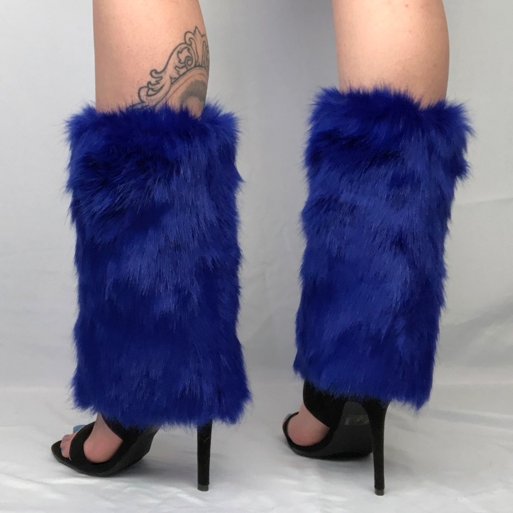 * Royal Warming Heart * Velvet Fur High Heel Boots - Picture 3 of 8